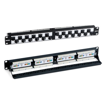 патч-панель Hyperline PP2A-19-24S-8P8C-C6-110