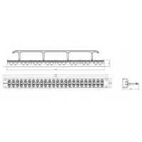 Hyperline PPHD-19-24-8P8C-C6-110D