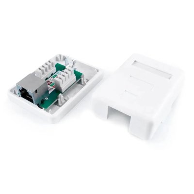 розетка компьютерная Hyperline SB1-1-8P8C-C6-SH-WH