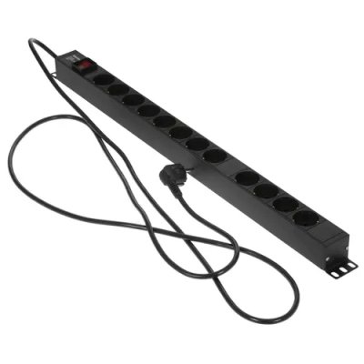 блок розеток Hyperline SHE-12SH-S-2.5EU