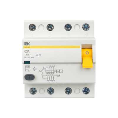 IEK ВД1-63 4Р 63А 30мА MDV10-4-063-030