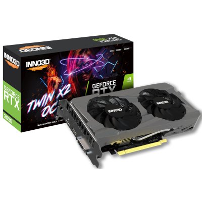 Inno3D nVidia GeForce RTX 3050 Twin X2 OC 8Gb N30502-08D6X-1711VA41