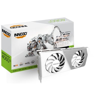 Inno3D nVidia GeForce RTX 4060 Ti Twin X2 OC White 8Gb N406T2-08D6X-171153W