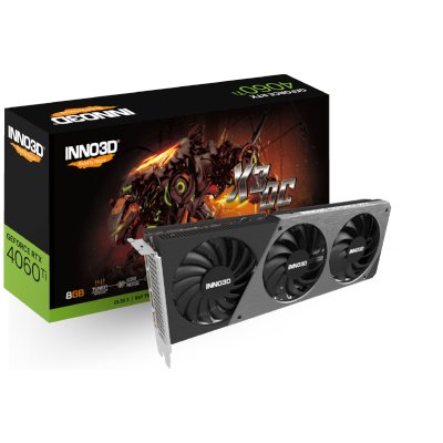 Inno3D nVidia GeForce RTX 4060 Ti X3 OC 8Gb N406T3-08D6X-171153L