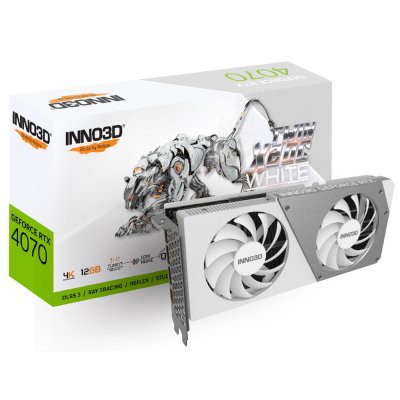 Inno3D nVidia GeForce RTX 4070 Twin X2 OC White 12Gb N40702-126XX-185252W