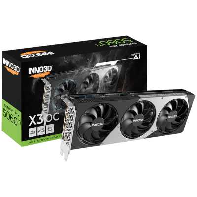 Inno3D nVidia GeForce RTX 5060 Ti ХЗ ОС 16Gb N506T3-16D7X-191073L
