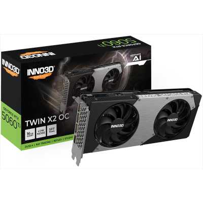 Inno3D nVidia GeForce RTX 5060 Ti Twin X2 OC 16Gb N506T2-16D7X-191073N