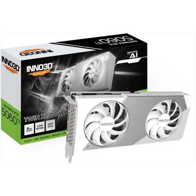 Inno3D nVidia GeForce RTX 5060 Ti Twin X2 OC White 8Gb N506T2-08D7X-193075W