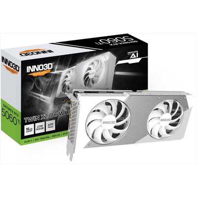 Inno3D nVidia GeForce RTX 5060 Ti Twin X2 OC White 16Gb N506T2-16D7X-191073W