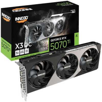 Inno3D nVidia GeForce RTX 5070 Ti X3 OC 16Gb N507T3-16D7X-176068N