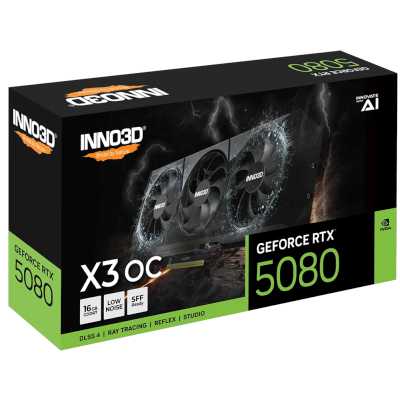 Inno3D nVidia GeForce RTX 5080 X3 OC 16Gb N50803-16D7X-17603930