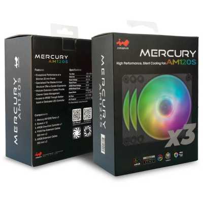 кулер InWin Mercury AM120S RGB 3 pack Black