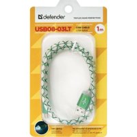 кабель Defender USB08-03LT Green