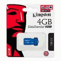 флешка Kingston 4GB USB Flash Drive DT108-4GB