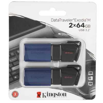 флешка Kingston 64GB DTXM/64GB-2P