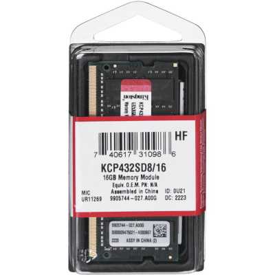 оперативная память Kingston Branded KCP432SD8/16