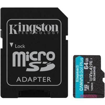 карта памяти Kingston Canvas Go! Plus 64GB SDCG4/64GB