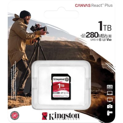 карта памяти Kingston Canvas React Plus 1TB SDR2V6/1TB