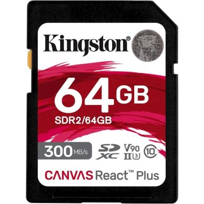 карта памяти Kingston Canvas React Plus 64GB SDR2/64GB