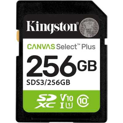 карта памяти Kingston Canvas Select Plus 256GB SDS3/256GB