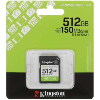 карта памяти Kingston Canvas Select Plus 512GB SDS3/512GB