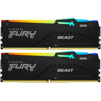 оперативная память Kingston Fury Beast Black RGB XMP KF568C34BBAK2-32