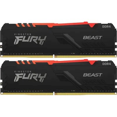 оперативная память Kingston Fury Beast RGB KF426C16BB2AK2/32