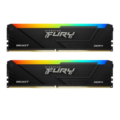 оперативная память Kingston Fury Beast RGB KF437C19BB2AK2/16