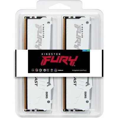 оперативная память Kingston Fury Beast White RGB Expo KF560C30BWEAK2-32