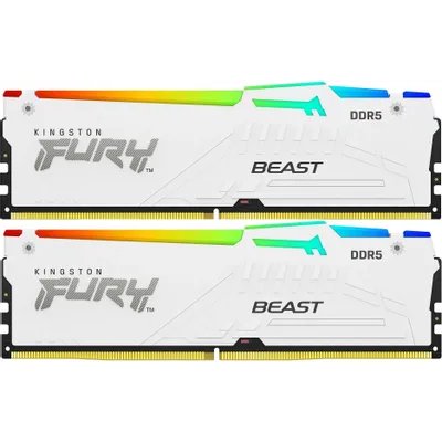 оперативная память Kingston Fury Beast White RGB Expo KF560C30BWEAK2-64