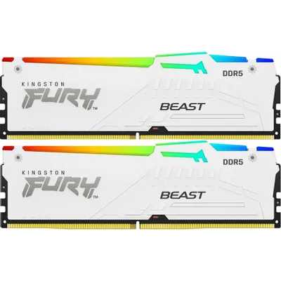 оперативная память Kingston Fury Beast White RGB Expo KF568C34BWEAK2-32