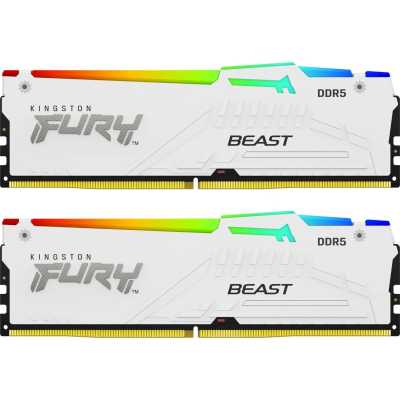 оперативная память Kingston Fury Beast White RGB KF556C36BWEAK2-32