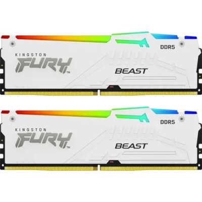 оперативная память Kingston Fury Beast White RGB XMP KF556C40BWAK2-64