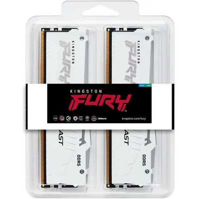 оперативная память Kingston Fury Beast White RGB XMP KF564C32BWAK2-64