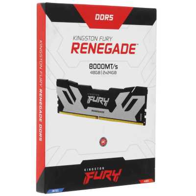 оперативная память Kingston Fury Renegade Silver/Black KF580C38RSK2-48
