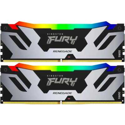 оперативная память Kingston Fury Renegade Silver/Black RGB KF588CU42RSAK2-48