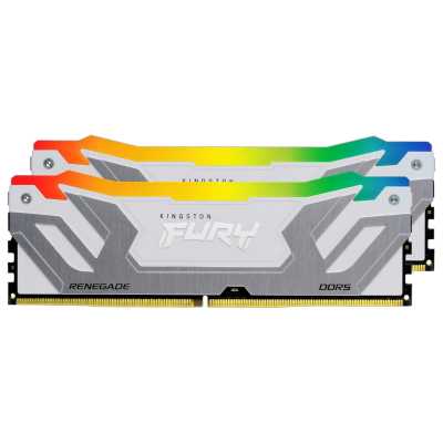 оперативная память Kingston Fury Renegade Silver/White RGB KF584CU40RWAK2-48