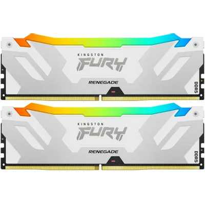 оперативная память Kingston Fury Renegade Silver/White RGB XMP KF560C32RWAK2-32