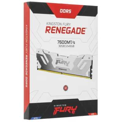 оперативная память Kingston Fury Renegade Silver/White XMP KF576C38RWK2-32
