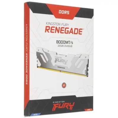 оперативная память Kingston Fury Renegade Silver/White XMP KF580C38RWK2-32