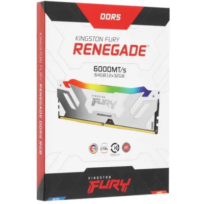 оперативная память Kingston Fury Renegade White RGB KF560C32RWAK2-64