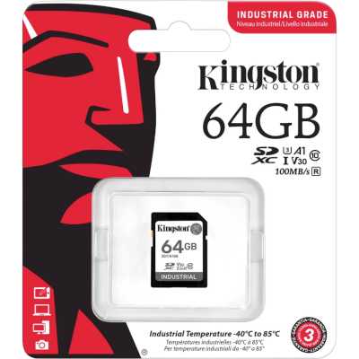 карта памяти Kingston Industrial 64GB SDIT/64GB