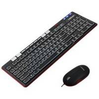 клавиатура Crown CMMK-850 black/red