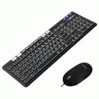 клавиатура Crown CMMK-850 black/silver