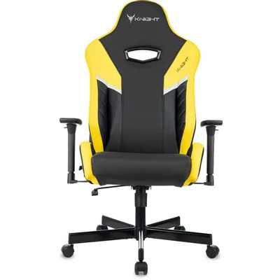 игровое кресло Knight Thunder 5X Black/Yellow