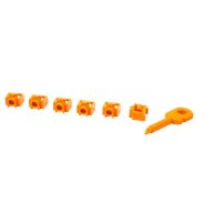 комплект заглушек Lanmaster LAN-SEC45-PL-SET-OR