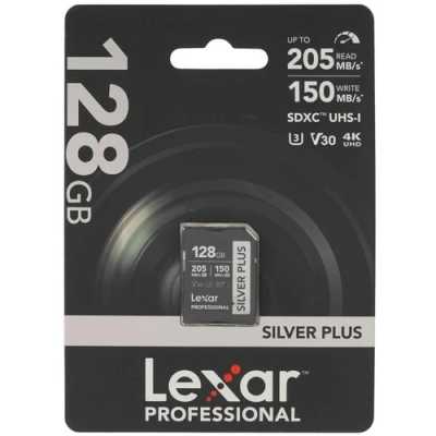 карта памяти Lexar 128GB LSDSIPL128G-BNNNG