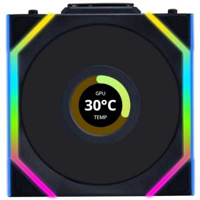 кулер Lian Li Uni Fan SL Wireless 120 LCD ARGB Black 3 Pack