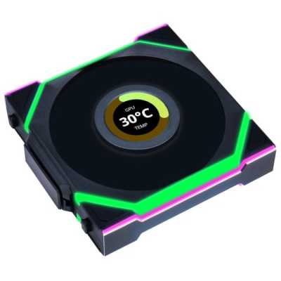 Lian Li Uni Fan SL Wireless 120 LCD Reverse ARGB Black 1 Pack