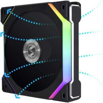 Lian Li Uni Fan SL120 V2 Reverse ARGB Black 1 Pack